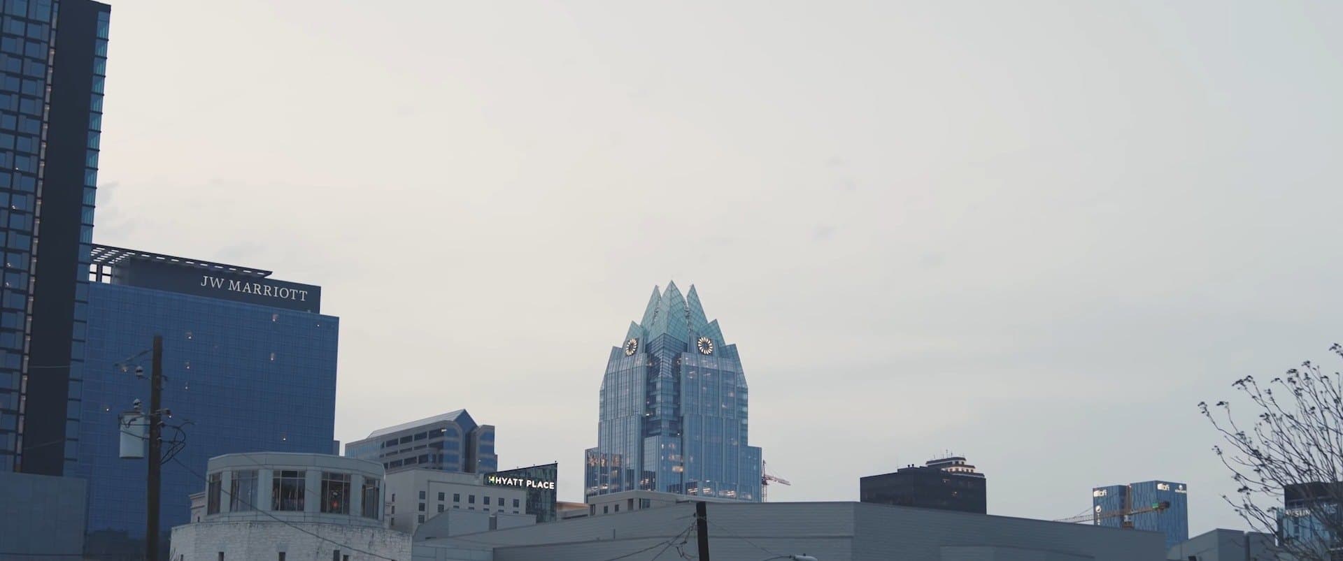The Austin skyline, with the Frost tower