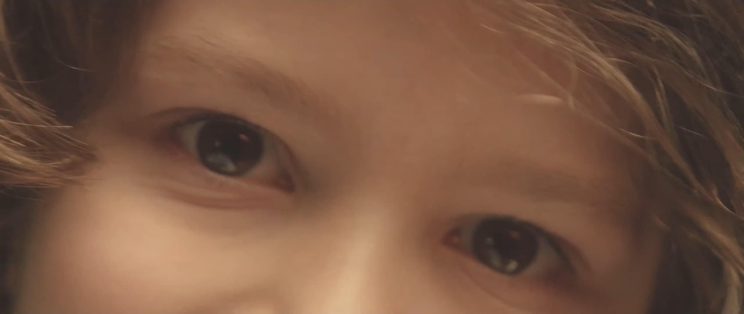 Close-up of a boy’s eyes